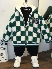 Versatile Fashion Trend Warm Jacket Clothing — Black and white - Image 3