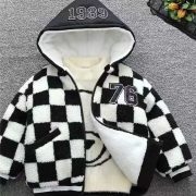 Versatile Fashion Trend Warm Jacket Clothing — Black and white - Image 2