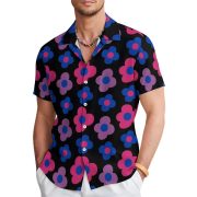 Fashion Men's Casual Floral Print Special-interest Design Shirt — 1Models