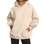 Men's And Women's Fashion Casual Exercise Drop-shoulder Sleeve Hoodie — Khaki