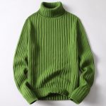 All-matching Men's Clothing Knitted Base Clothes — Green