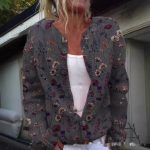 Printed Casual Cloak Coat Cardigan Sweater — QS3910