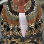 Printed Casual Cloak Coat Cardigan Sweater — QS393