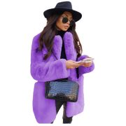 Temperament Long Sleeve Lapel Faux Fur Coat Solid Color Coat Women Fur Fur Women's Clothing — Beige - Image 6