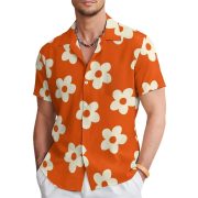 Fashion Men's Casual Floral Print Special-interest Design Shirt — 1Models - Image 8
