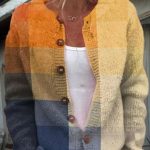 Printed Casual Cloak Coat Cardigan Sweater — QS395