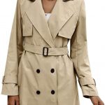 European And American Autumn Women's Double Breasted Fashion Casual Trench Coat — Khaki