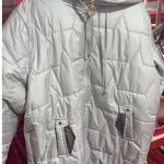 Elegant Winter Hooded Down Jacket Cardigan Coat — Silver Gray