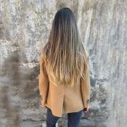 Ins Button Lapel Short Blazer Winter Fashion Commuter Jacket Outwear Women's Clothing — Light Purple - Image 3