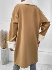 Leisure Commute Woolen Coat For Women — Green - Image 13