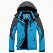 Couple outdoor hooded plus size — Male Moon Blue