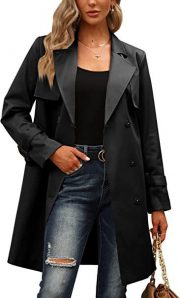 European And American Autumn Women's Double Breasted Fashion Casual Trench Coat — Red - Image 7