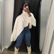 Loose Fashion Short Personalized Sweater Top — Dark Gray - Image 2