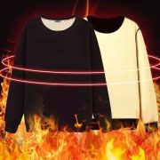 Men's Sweater Warm Berber Fleece Fleece-lined Thickened — Black - Image 9