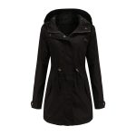 New Cotton Anorak Women's Spring And Autumn Coat — Black