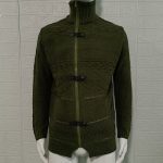 Autumn And Winter Turtleneck Men's Cardigan Coat — Army Green