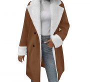 Leisure Commute Woolen Coat For Women — Green - Image 15