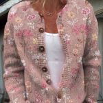 Printed Casual Cloak Coat Cardigan Sweater — QS391