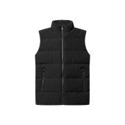Plus Size Cotton Clothes Vest Coat Men's Thickened — Black