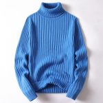 All-matching Men's Clothing Knitted Base Clothes — Blue