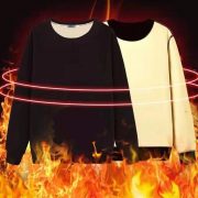 Men's Sweater Warm Berber Fleece Fleece-lined Thickened — Black - Image 3