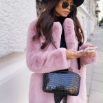 Temperament Long Sleeve Lapel Faux Fur Coat Solid Color Coat Women Fur Fur Women's Clothing — Pink