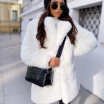 Warm Temperament Leisure Baggy Coat — White