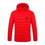 Winter Heated  Plus Size Jacket Electric Heated Clothing — Zone 9single control red
