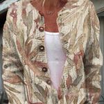 Printed Casual Cloak Coat Cardigan Sweater — QS3911