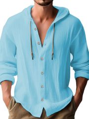 Men's Casual Long-sleeved Top — Black - Image 6