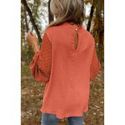 Women's New Round Neck Chiffon Blouse — LC25129059P1710 - Image 3