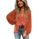 Women's New Round Neck Chiffon Blouse — LC25129059P7014