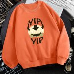 Man New Fleece Sweatshirts Avatar The Last Airbender — Orange