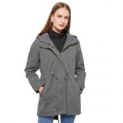 New Cotton Anorak Women's Spring And Autumn Coat — Army Green - Image 3