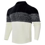 Men's Knitted Sweater Fashion Long-sleeved Pullover Tops Fall And Winter Clothing — 4 Style