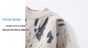 Winter Fleece-lined Thickened Men's Bottoming Sweater Fall And Winter Inner — Gray - Image 5