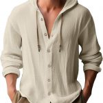 Men's Casual Long-sleeved Top — Khaki