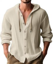 Men's Casual Long-sleeved Top — Black - Image 7