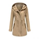 New Cotton Anorak Women's Spring And Autumn Coat — Apricot
