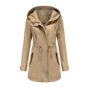 New Cotton Anorak Women's Spring And Autumn Coat — Army Green - Image 10