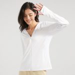 Ice Silk Big Brim Detachable Face Cover Ultraviolet-proof Sun-protective Clothing — Women's Jade White