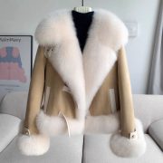 Fur Coat Women's All-match Top — Apricot - Image 3