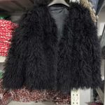 Coat Faux Fur Jacket — Black