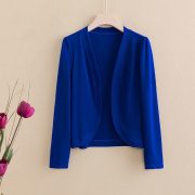 Shawl Cardigan Short Cardigan Pure Color All-matching Women — Pink - Image 11