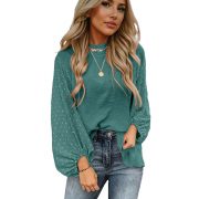 Women's New Round Neck Chiffon Blouse — LC25129059P1710 - Image 8